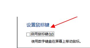 啟用小數(shù)字鍵盤代替鼠標