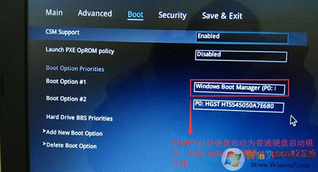 boot option#1和boot option#2硬盤啟動(dòng)位置對換 boot option#1和boot option#2硬盤啟動(dòng)位置對換