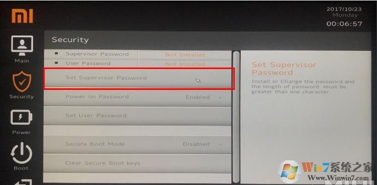 小米筆記本裝Win7 BIOS設(shè)置+U盤啟動教程