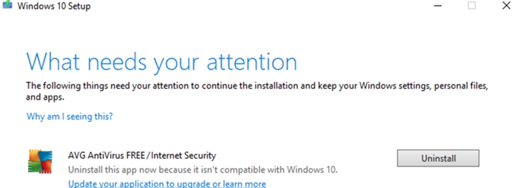微軟阻止AVAST/AVG殺毒軟件用戶升級Win10 1909因為兼容問題