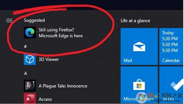 Win10開(kāi)始菜單禁止Microsoft Edge瀏覽器推薦的方法