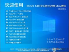 純凈版GHOST WIN10 64位專(zhuān)業(yè)純凈版(永久激活)V2024