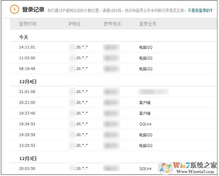 QQ登陸記錄查詢方法,怎么查QQ登錄過的地點(diǎn)和時(shí)間！