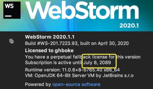 Webstorm激活碼【定時(shí)更新】Webstorm激活碼最新2020.11