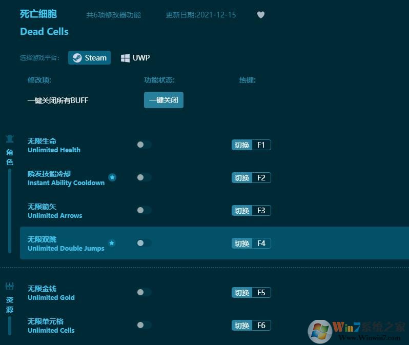 死亡細(xì)胞六項修改器 v2023